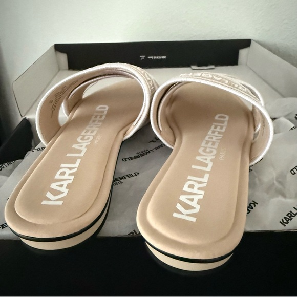 NIB KARL LAGERFELD PARIS Caitlyn Slide Sandal - Picture 4 of 5